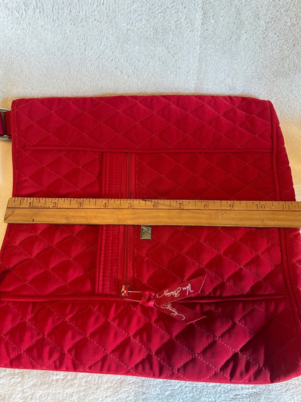 NEW Vera Bradley Tango Red Hipster Crossbody Bag Quilted Tote Purse - Picture 14 of 15